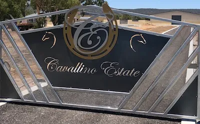 Custom Cavallino Estate entry gate with KRC-installed gate controls