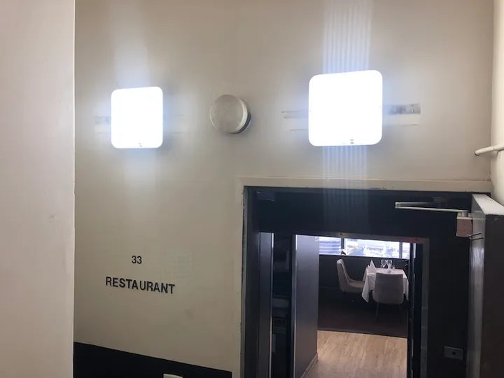 enLighten Chamaeleon LED fittings with sensors installed in a St Martins stairwell