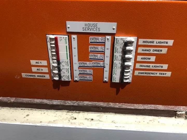 RCD testing on a switchboard in Perth