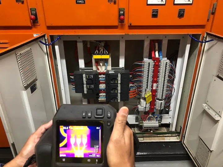 Switchboard thermal imaging inspection in Perth