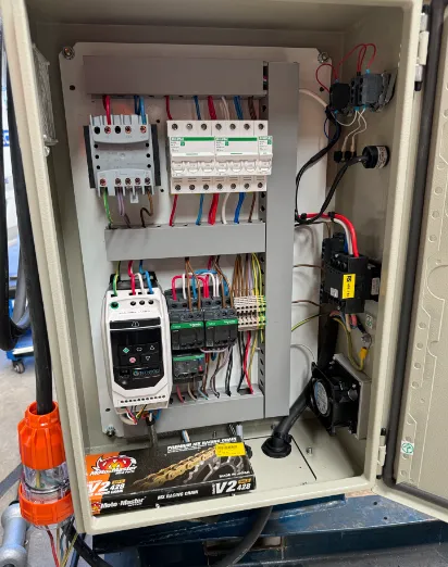 Control panel wiring detail