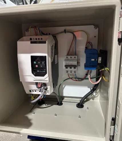 Completed control panel installation