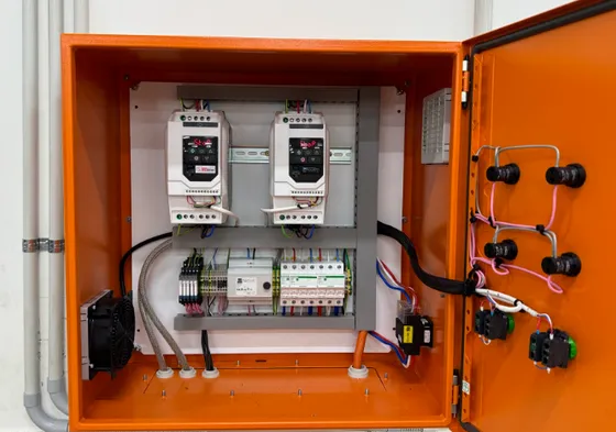 Custom VSD control panel built by KRC Electrical